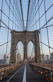 Fototapeta Mosty linowy / wiszący - The Brooklyn Bridge - New York, USA