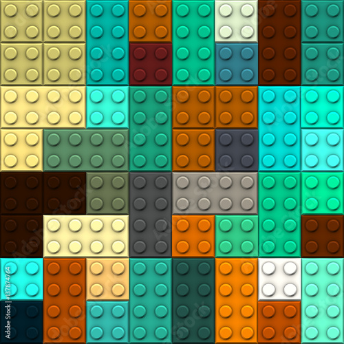 Seamless  background with Lego bricks