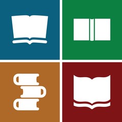 Poster - Set of 4 dictionary filled icons
