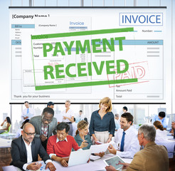 Poster - Payment Received Taxation Tax Time Concept