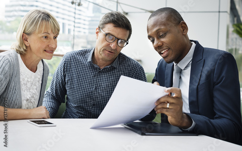 Cuadros en Lienzo Business Communication Connection People Concept