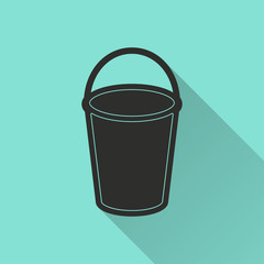 Wall Mural - Bucket vector icon