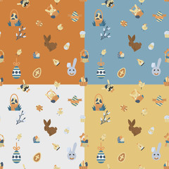 Easter Seamless Pattern