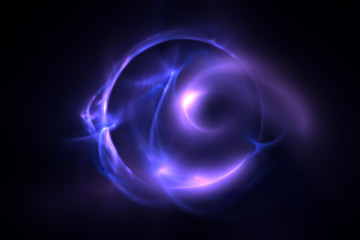 3d rendering abstract fractal light background