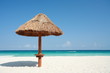 © plprod - parasol en paille sur une belle plage