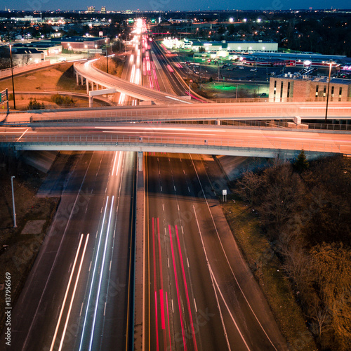 Highway Lights Fototapeta