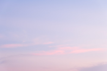 abstract soft blue sky background in the evening