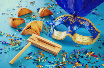 Purim celebration concept (jewish carnival holiday)