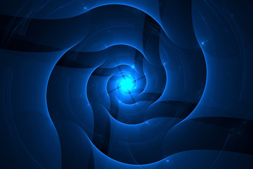 Poster - 3d rendering abstract fractal light background