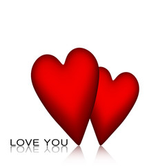 Wall Mural - heart motive.