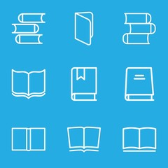 Poster - Set of 9 dictionary outline icons