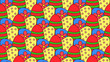 Colourful Easter egg pattern background
