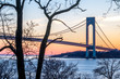 Verrazano-Narrows bridge in Brooklyn, NYC before sunset