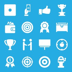 Sticker - Set of 16 success filled icons