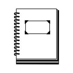 note book isolated icon vector illustration design