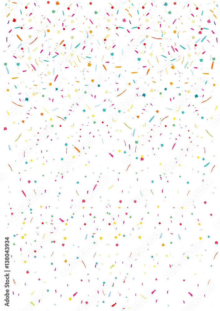 Colorful confetti vector background - obrazy, fototapety, plakaty 