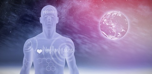 Poster - Composite image of interface