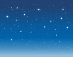 Wall Mural - starry sky in the night. vector background