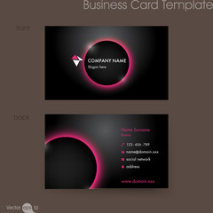 Wall Mural - business card template
