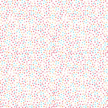 Watercolor Abstract Seamless Pattern Background With Yellow, Blue And Pink Dots On White