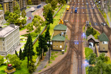 Model Of Railway And City District