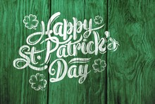 Digital Composite Of Patricks Day Greeting