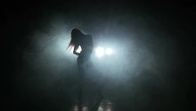 Beautiful Girl Dancing In The Dark