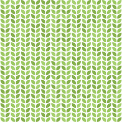 Wall Mural - Seamless vector pattern with green leaves