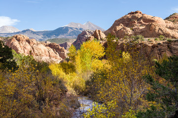 Autmn at the Rocks near Ken's Lake near Moab, UT, USA