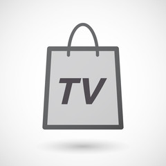 Wall Mural - Isolated shopping bag with    the text TV