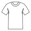 Tshirt icon, outline style
