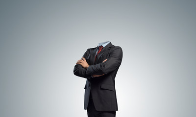 Businessman without head