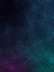 space background. 3d rendering