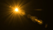 © sanee - Lens Flare light over Black Background. Easy to add overlay or screen filter over photo
