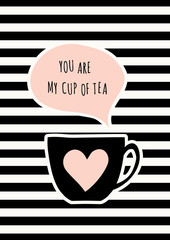 Poster - cute cup poster design