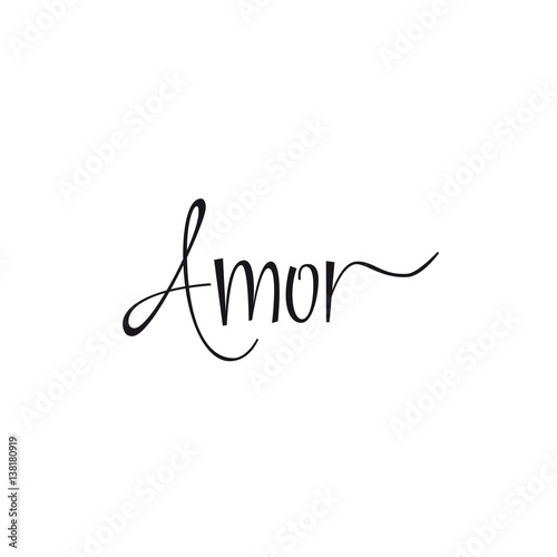 Love Word In Spanish Lettering Love Word In Spanish Lettering