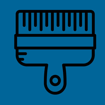 paint brush icon flat design