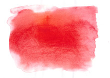Red Watercolor Stain With Wash.