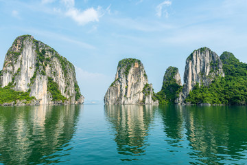 Halong Bay, Vietnam. Unesco World Heritage Site. Most popular place in Vietnam.