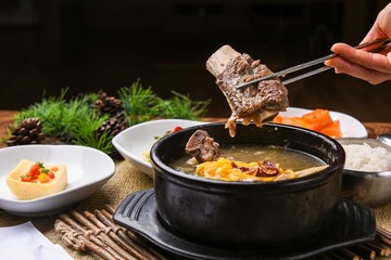 galbitang. Short Rib Soup.