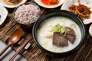 Wall Mural - seolleongtang. Ox Bone Soup .