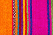 Colorful indian textile in colorful stripes