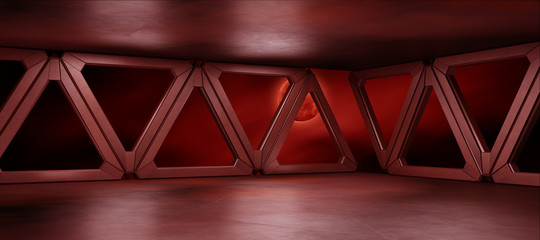 Wall Mural - Space environment  ready for comp of your characters 3D rendering