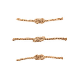 Wall Mural - Knot on a rope string isolated