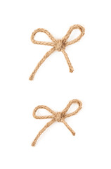 Wall Mural - Linen rope bow knot isolated