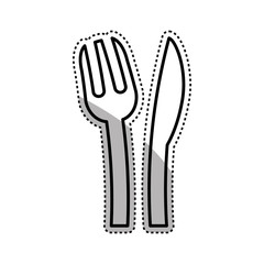 Poster - Restaurant cutlery utensil icon vector illustration graphic design