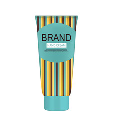 Hand Care Cream Bottle, Tube Template for Ads or Magazine Backgr