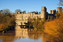 Warwick Castle On A Glorious Autumn Morning