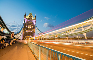 Sticker - The Tower Bridge after sunset, London