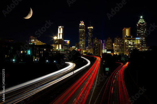 Zdjęcie XXL Godzina Atlanta w nocy